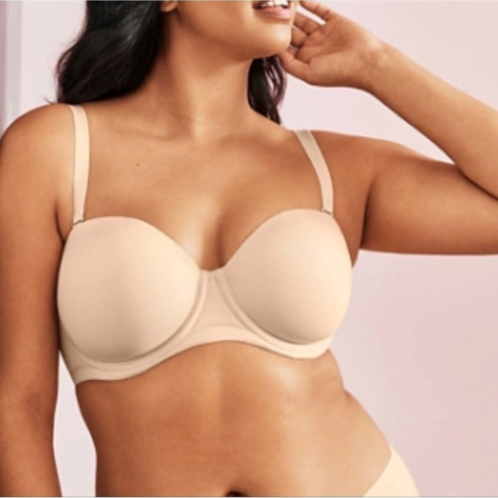 Wacoal 854119 Red Carpet Convertible Underwire Nude‎ Bra US Sz 40D